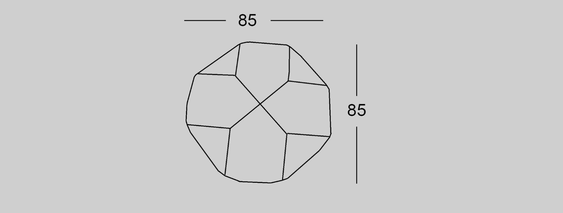 eklektyczna pufa diamond